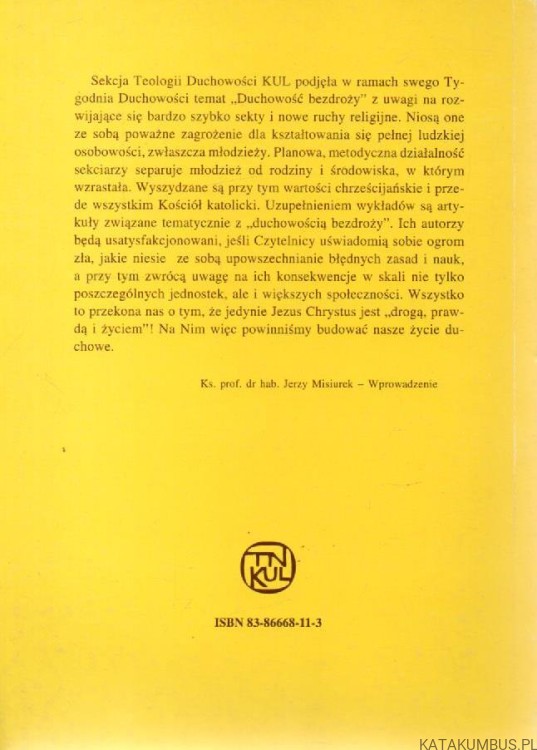Duchowość bezdroży. PRACA ZBIOROWA