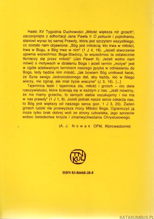 Miłość większa niż grzech. PRACA ZBIOROWA