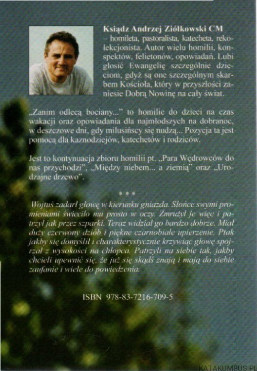 Zanim odlecą bociany. ks. ANDRZEJ ZIÓŁKOWSKI CM