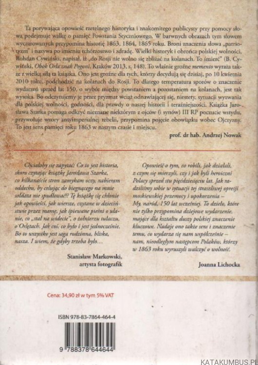 Powstanie styczniowe. Zryw wolnych polaków. JAROSŁAW SZAREK