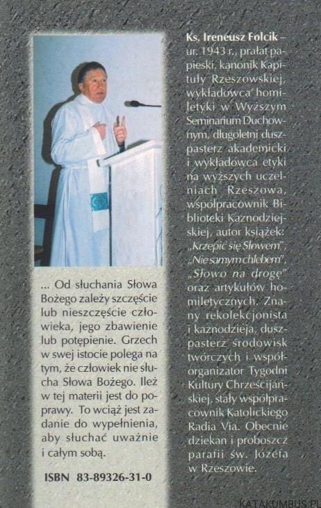 Byśmy kroczyli jego drogami. Rok C. ks. IRENEUSZ FOLCIK