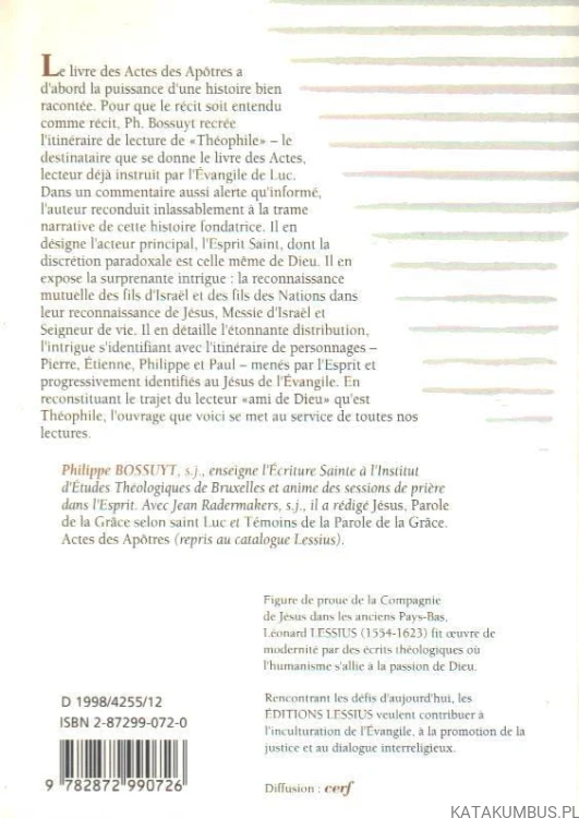 L Esprit en Actes. PHILIPPE BOSSUYT