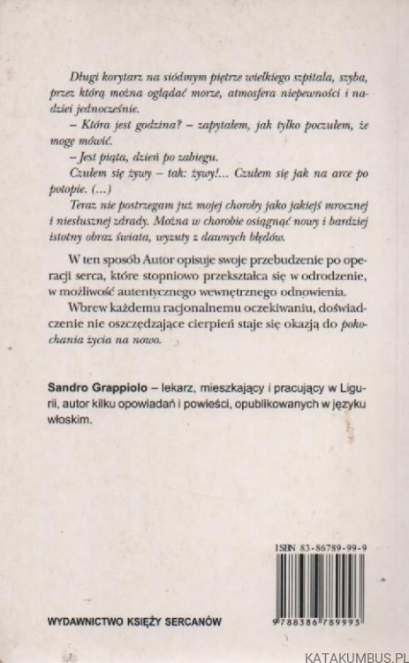 Pokochałem życie na nowo, dziennik nowego narodzenia. SANDRO GRAPPIOLO