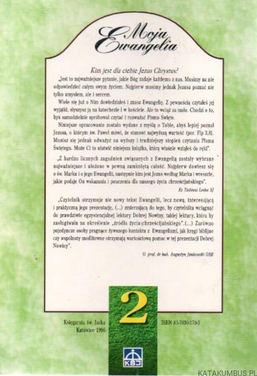 Ewangelia według Św. Mateusza. Tomy 1-3. Opr. Ks. TADEUSZ LOSKA