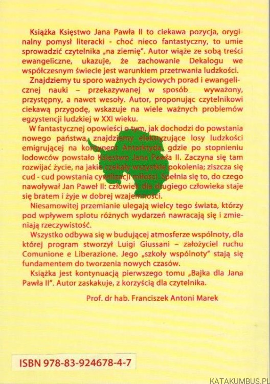 Księstwo Jana Pawła II. WACŁAW MAŚLANKA