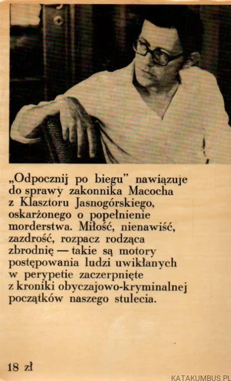Odpocznij po biegu. WŁADYSŁAW TERLECKI