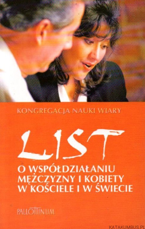 List o współdziałaniu mężczyzny i kobiety w kościele i w świecie. PRACA ZBIOROWA