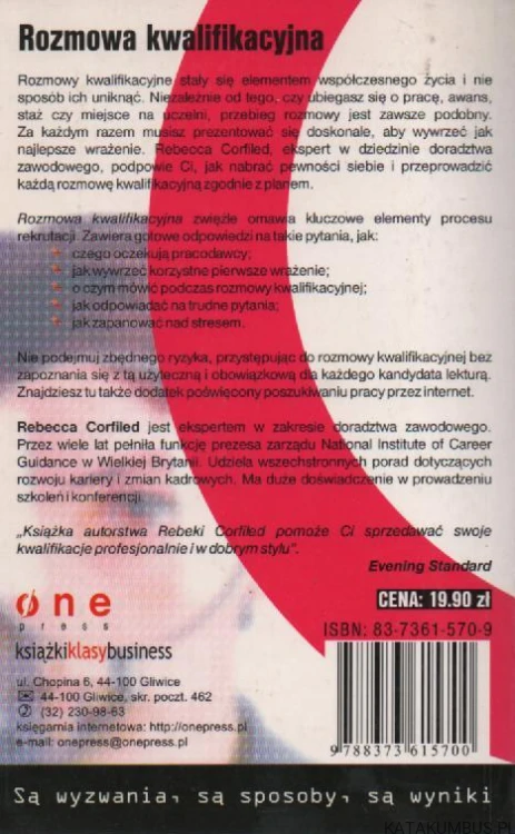 Rozmowa kwalifikacyjna. REBECCA CORFILED