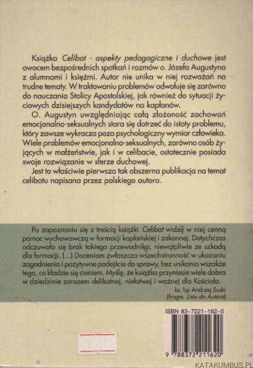 Celibat. JÓZEF AUGUSTYN SJ