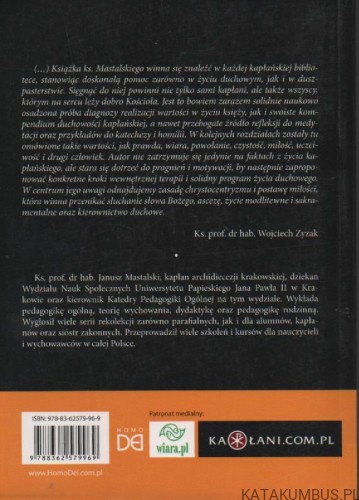 Wartości kapłańskie. ks. JANUSZ MASTALSKI