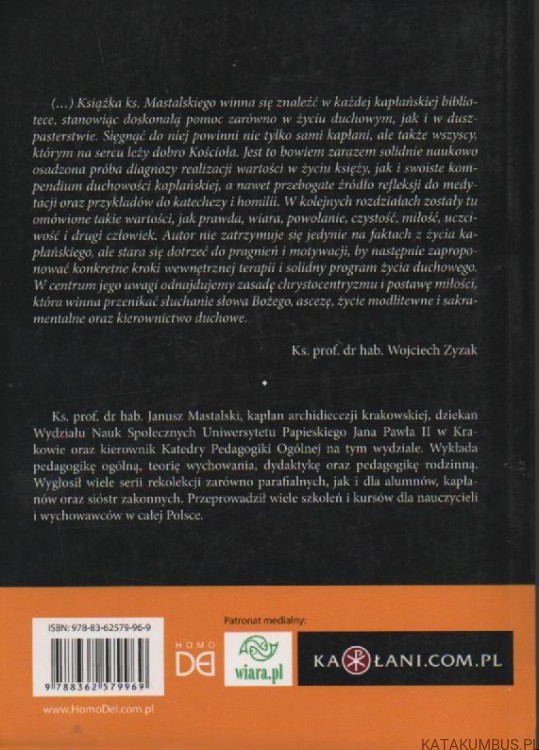Wartości kapłańskie. ks. JANUSZ MASTALSKI