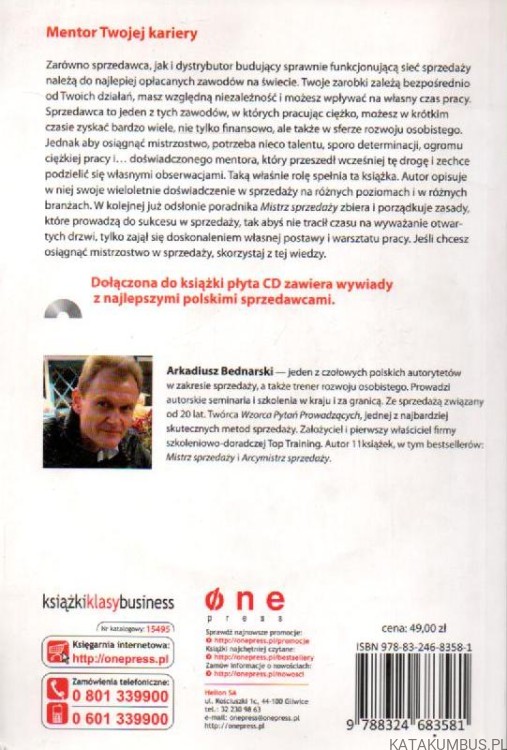 Mistrz sprzedarzy. ARKADIUSZ BEDNARSKI