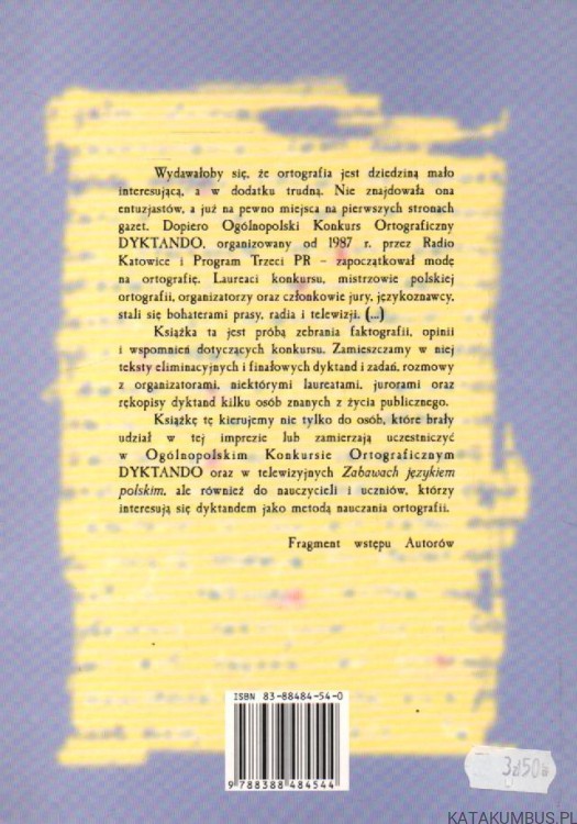 10 Jubileuszowe Dyktando Ogólnopolskie. PRACA ZBIOROWA