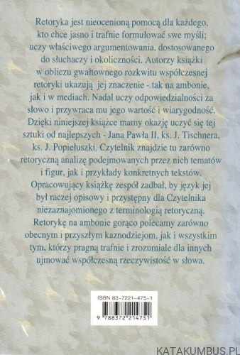 Retoryka na ambonie. PRACA ZBIOROWA