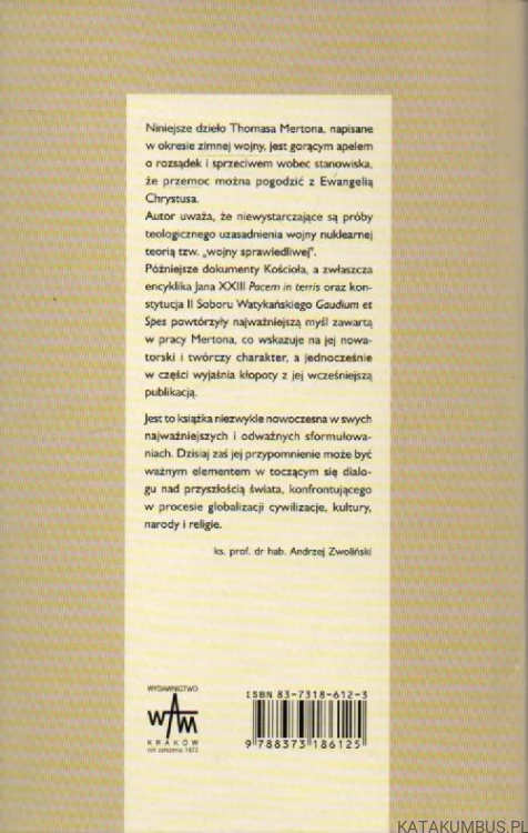 Pokój w erze postchrześcijańskiej. THOMAS MERTON