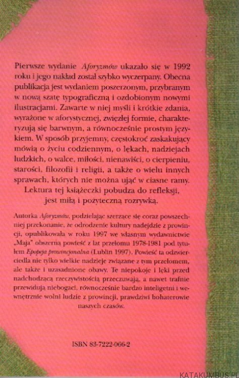 Aforyzmy. JADWIGA SKIBIŃSKA-PODBIELSKA