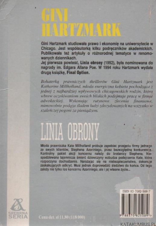 Linia obrony. GINI HARTZMARK