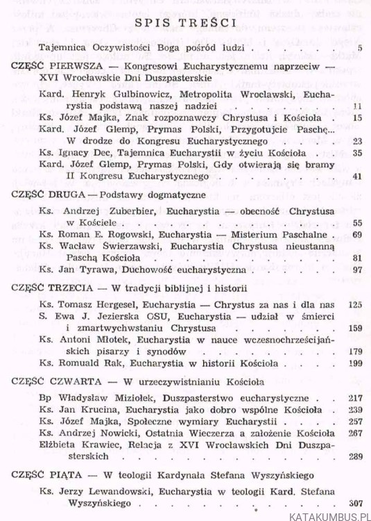 Eucharystia. Red. Ks. JAN KRUCINA 2