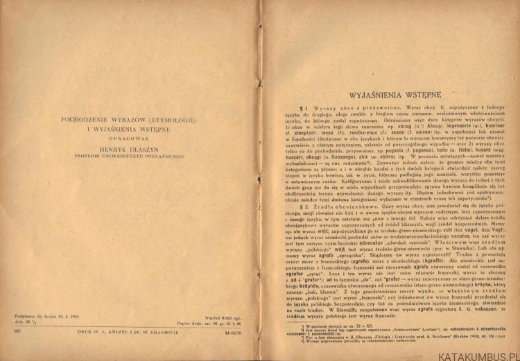 Słownik wyrazów obcych. M. ARCTA (1947r.)