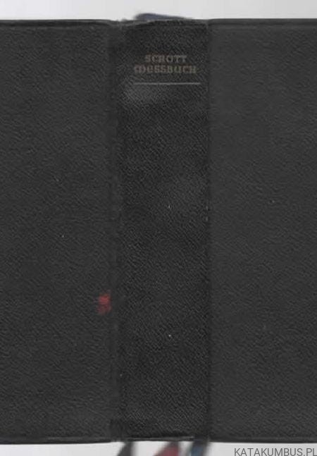 Das Messbuch der Heiligen Kirche. RED. ANSELM SCHOTT OSB . 1966r. (j. niemiecki)
