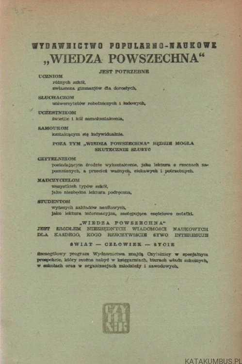 Eliza Orzeszkowa. ZOFIA KLARNER. 1947r.
