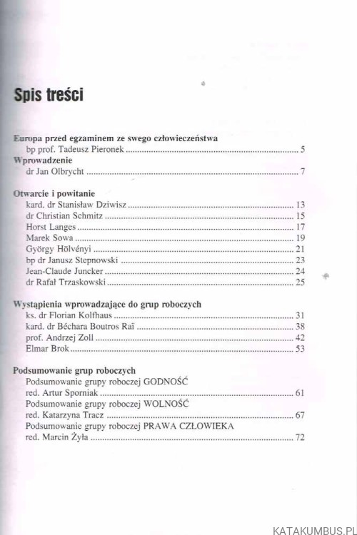 Godność - Wolność - Prawa Człowieka. PRACA ZBIOROWA