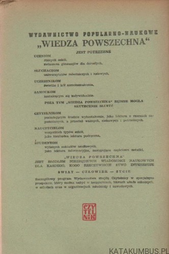 Hugo Kołłątaj. TADEUSZ CZAPCZYŃSKI. 1948r.