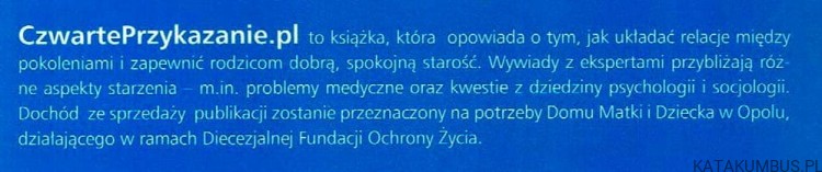 Czwarte przykazanie.pl. IWONA SCHYMALLA, MACIEJ ZDZIARSKI