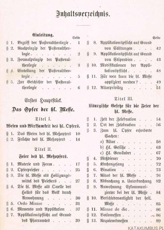 Pastoraltheologie I und II. 1904-1905. DR. JOH.fANG. BRUNER.