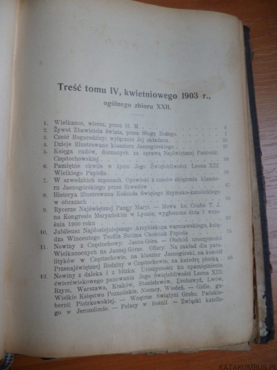 Dzwonek Częstochowski 1903 r. t.2-5