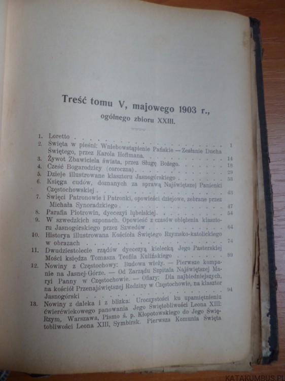 Dzwonek Częstochowski 1903 r. t.2-5