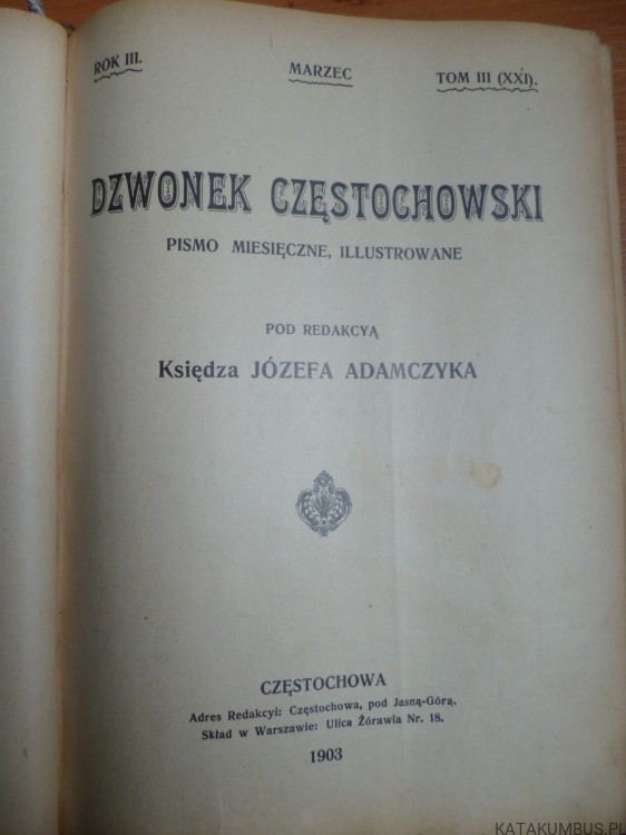 Dzwonek Częstochowski 1903 r. t.2-5