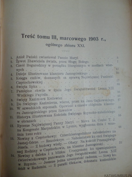 Dzwonek Częstochowski 1903 r. t.2-5