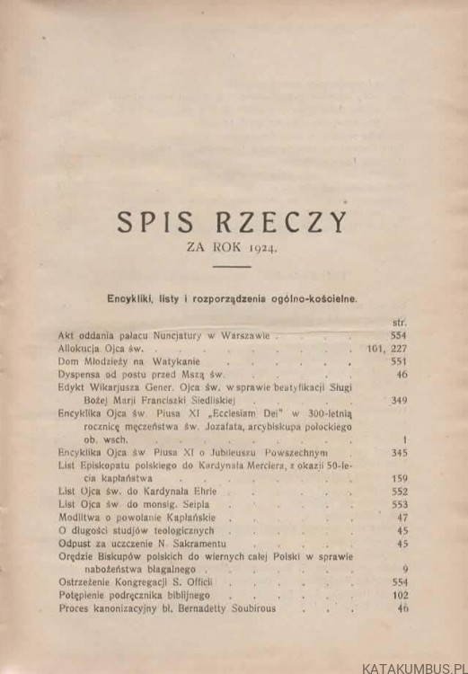 Kronika Dyecezji Kujawsko-Kaliskiej. Red. Ks. RUDOLF FILIPSKI (1924r.) 3