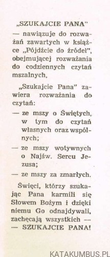Szukajcie Pana. O. DOMINIK WIDER OCD 2