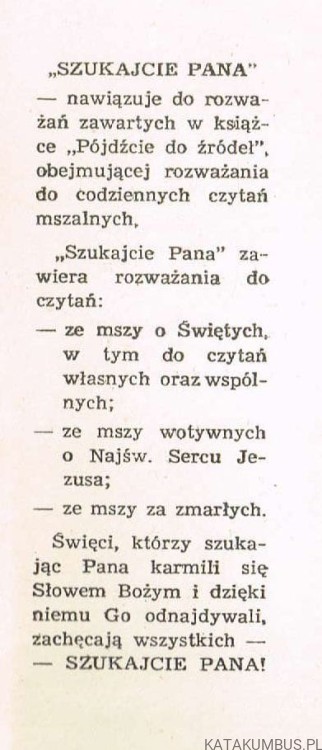 Szukajcie Pana. O. DOMINIK WIDER OCD 2
