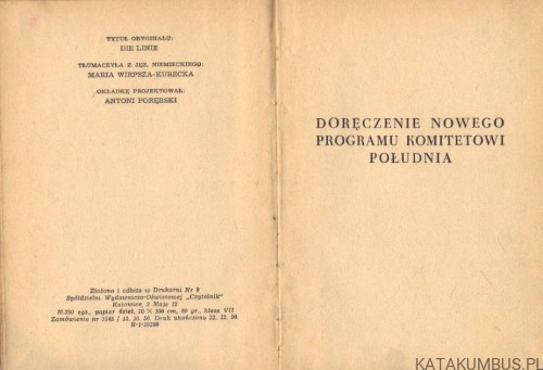 Linia. ANNA SEGHERS (1950r.) 2