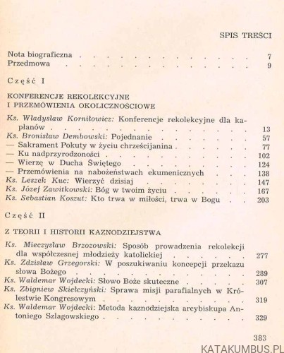 Z teorii i praktyki głoszenia Słowa Bożego. Redaktor. WALDEMAR WOJDECKI