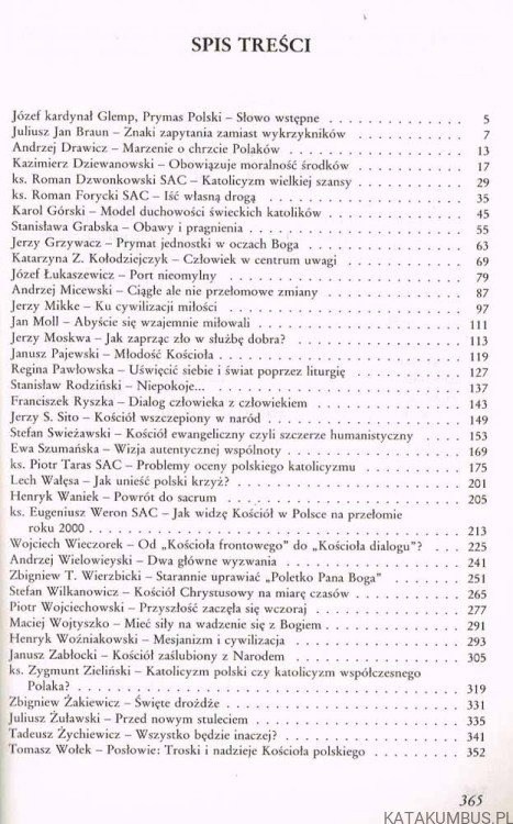 Kościół Polski na przełomie 2000 roku / red. Tomasz Wołek