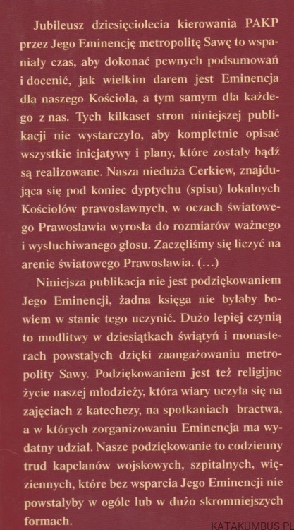 W służbie Bogu i ludziom. Księga Jubileuszowa Metropolity Warszawskiego. PRACA ZBIOROWA