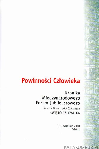 Powinności człowieka. PRACA ZBIOROWA