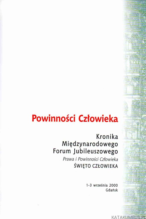 Powinności człowieka. PRACA ZBIOROWA