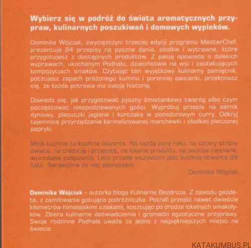 Kulinarne opowieści. DOMINIKA WÓJCIAK