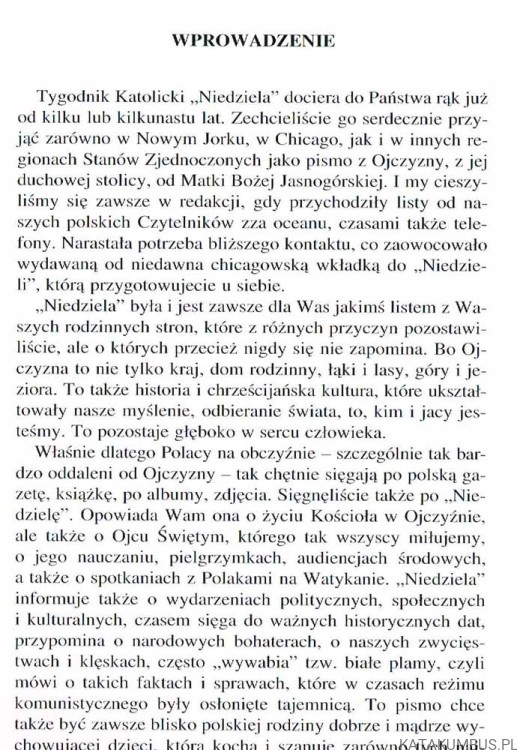 Niedziela u Polaków za Wielką Wodą / Ks. Ireneusz Skubiś