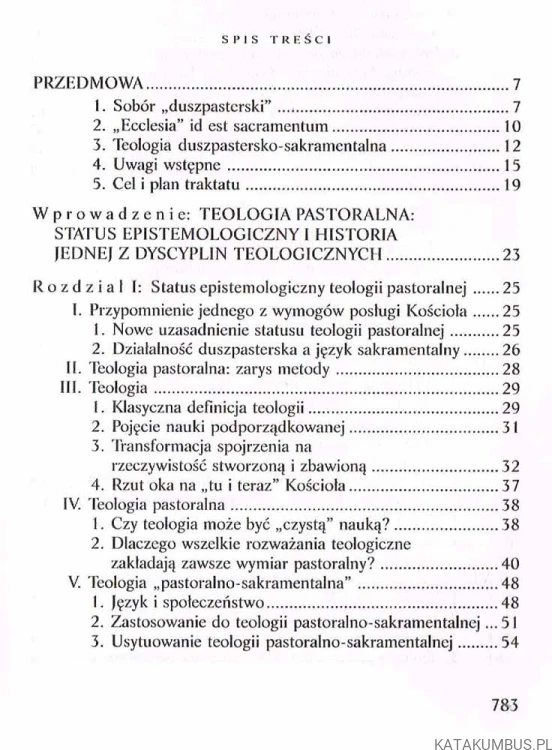 Duszpasterstwo Kościoła. DANIEL BOURGEIOS