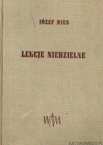 Lekcje niedzielne. Objaśnienia Szkice Homilie / Józef Ries