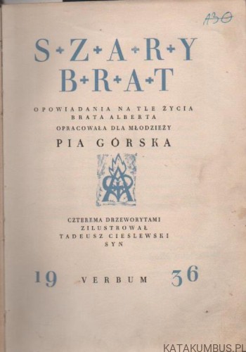 Szary brat, opowiadania na tle życia brata Alberta. PIA GÓRSKA