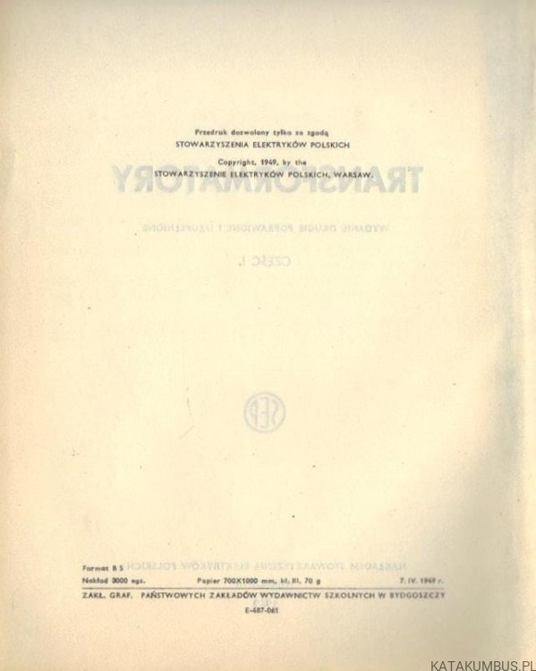 Transformatory. Część I. EUGENIUSZ JEZIERSKI (1949r.)
