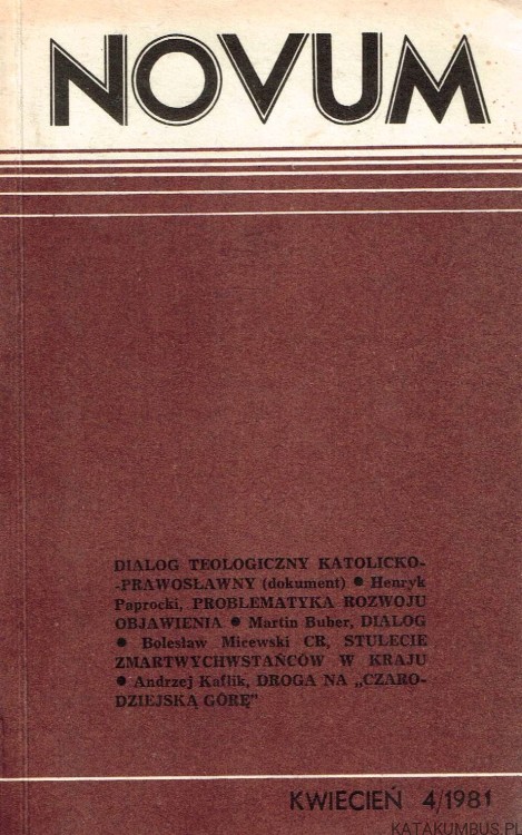 Novum Kwiecień 4 / 1981. PRACA ZBIOROWA