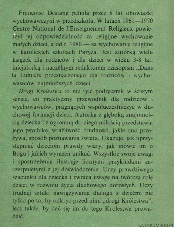 Drogi Królestwa. Francoise Destang